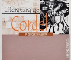 livro literatura de cordel primeiro concurso paulista